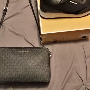 BLACK MK PURSE & TENNIS SHOES